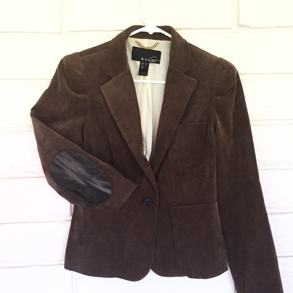 MNG Corduroy Brown Blazer with Elbow Patches - Picture 3 of 8